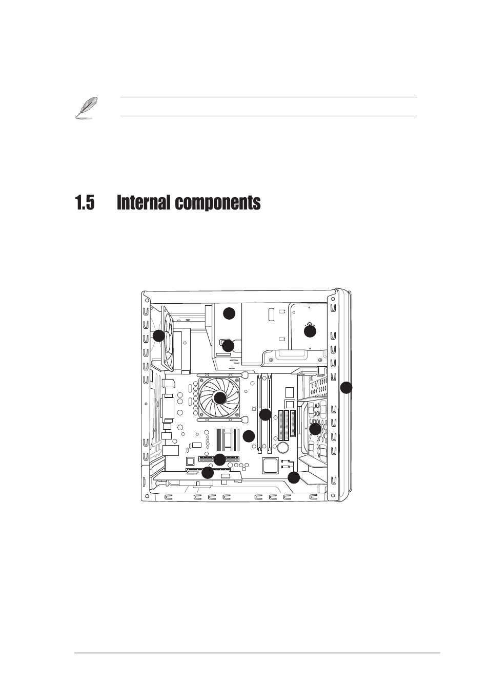 5 internal components | Asus T2-P User Manual | Page 21 / 128