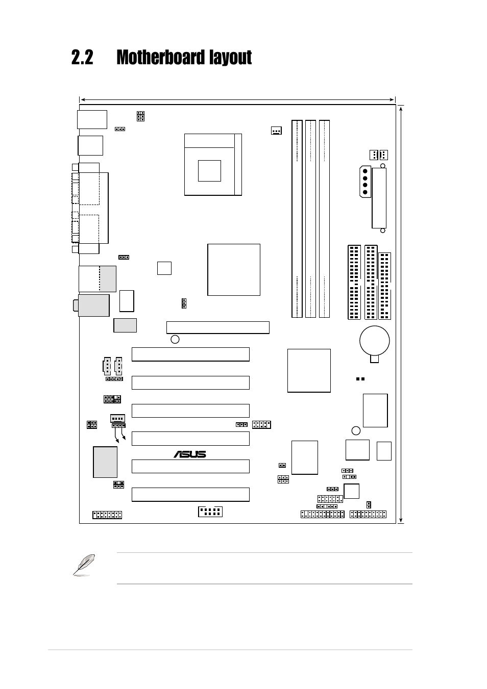 2 motherboard layout, 2 chapter 2: hardware information, Pci1 | P4b533-v, Super i/o | Asus P4B533-V User Manual | Page 28 / 140