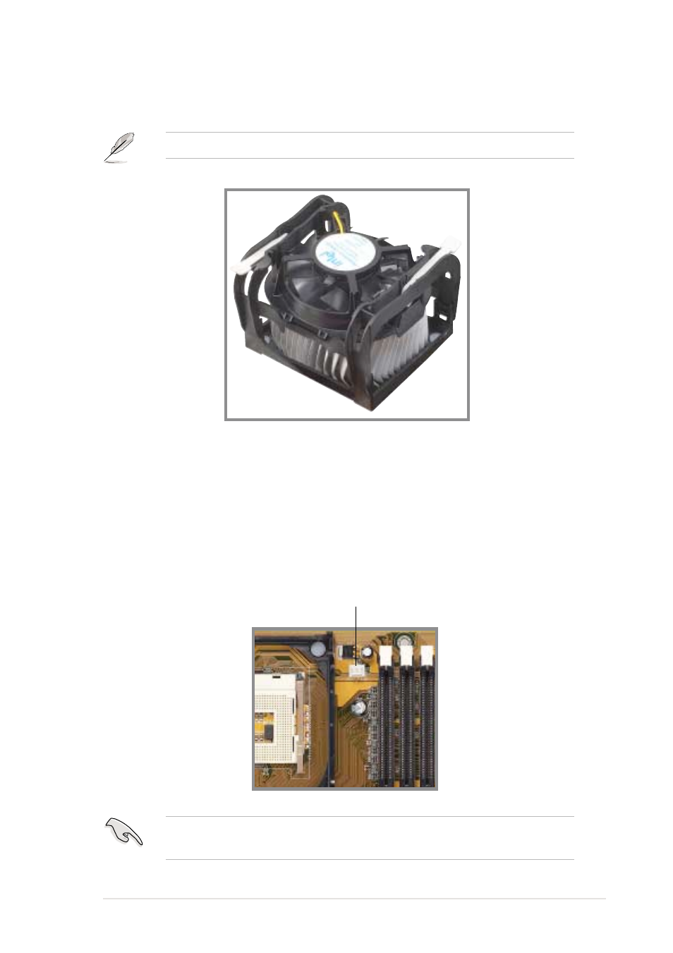 4 connecting the cpu fan cable | Asus P4B533-V User Manual | Page 35 / 140