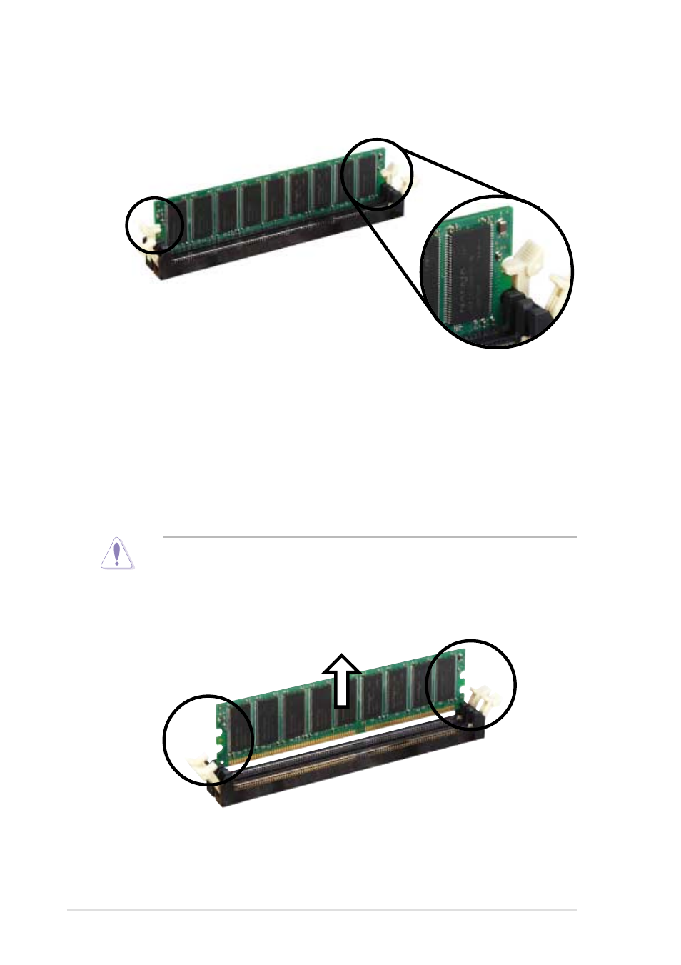 4 removing a dimm | Asus P4B533-V User Manual | Page 38 / 140