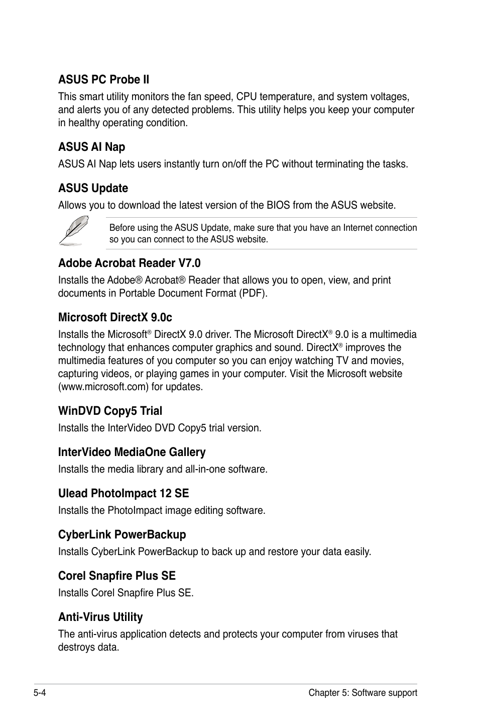 Asus Z7S WS User Manual | Page 112 / 154