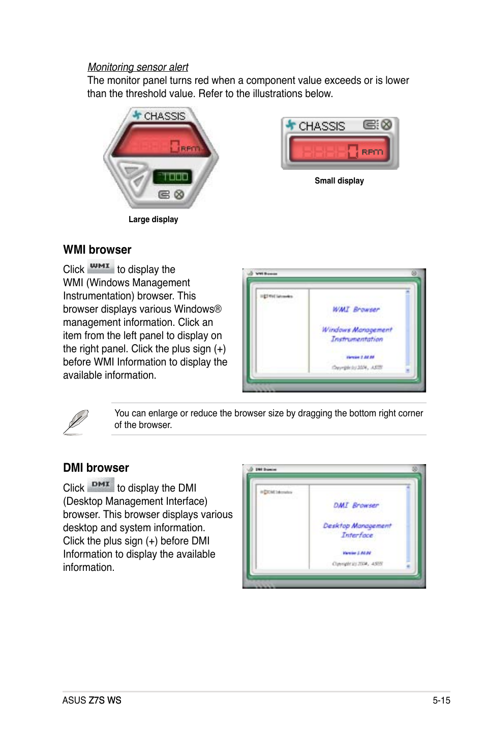 Wmi.browser, Dmi.browser | Asus Z7S WS User Manual | Page 123 / 154