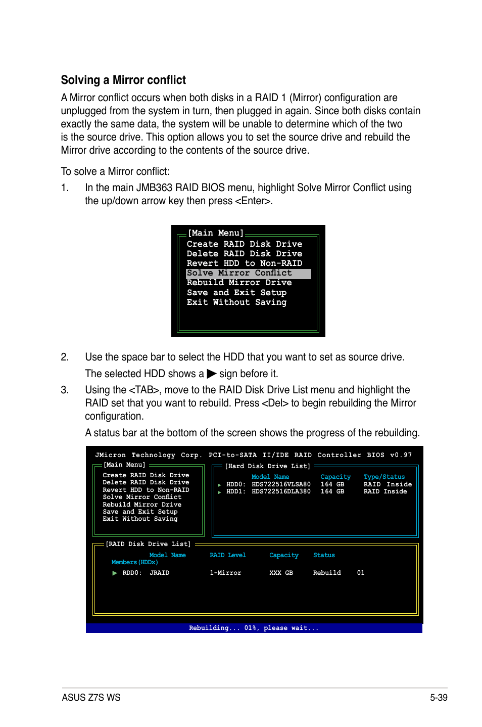 Solving a mirror conflict | Asus Z7S WS User Manual | Page 147 / 154