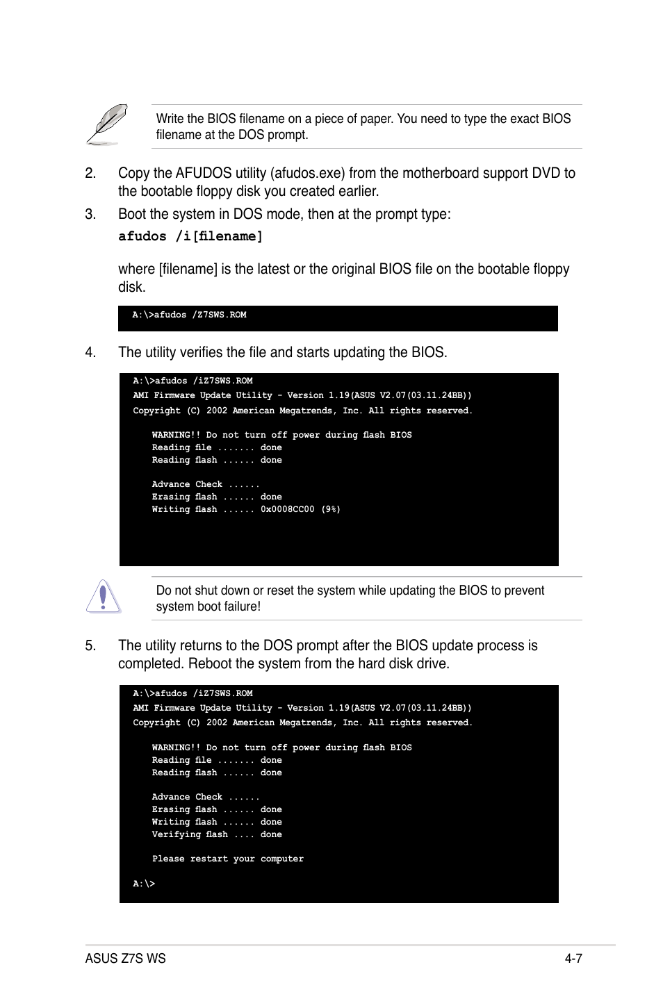 Asus Z7S WS User Manual | Page 77 / 154