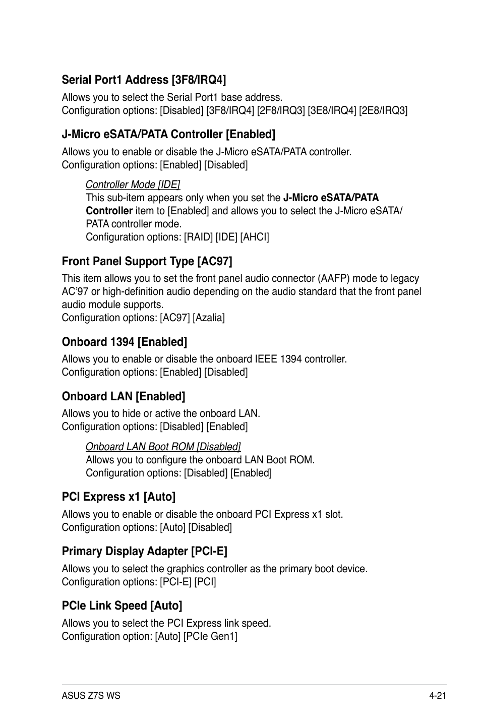 Asus Z7S WS User Manual | Page 91 / 154