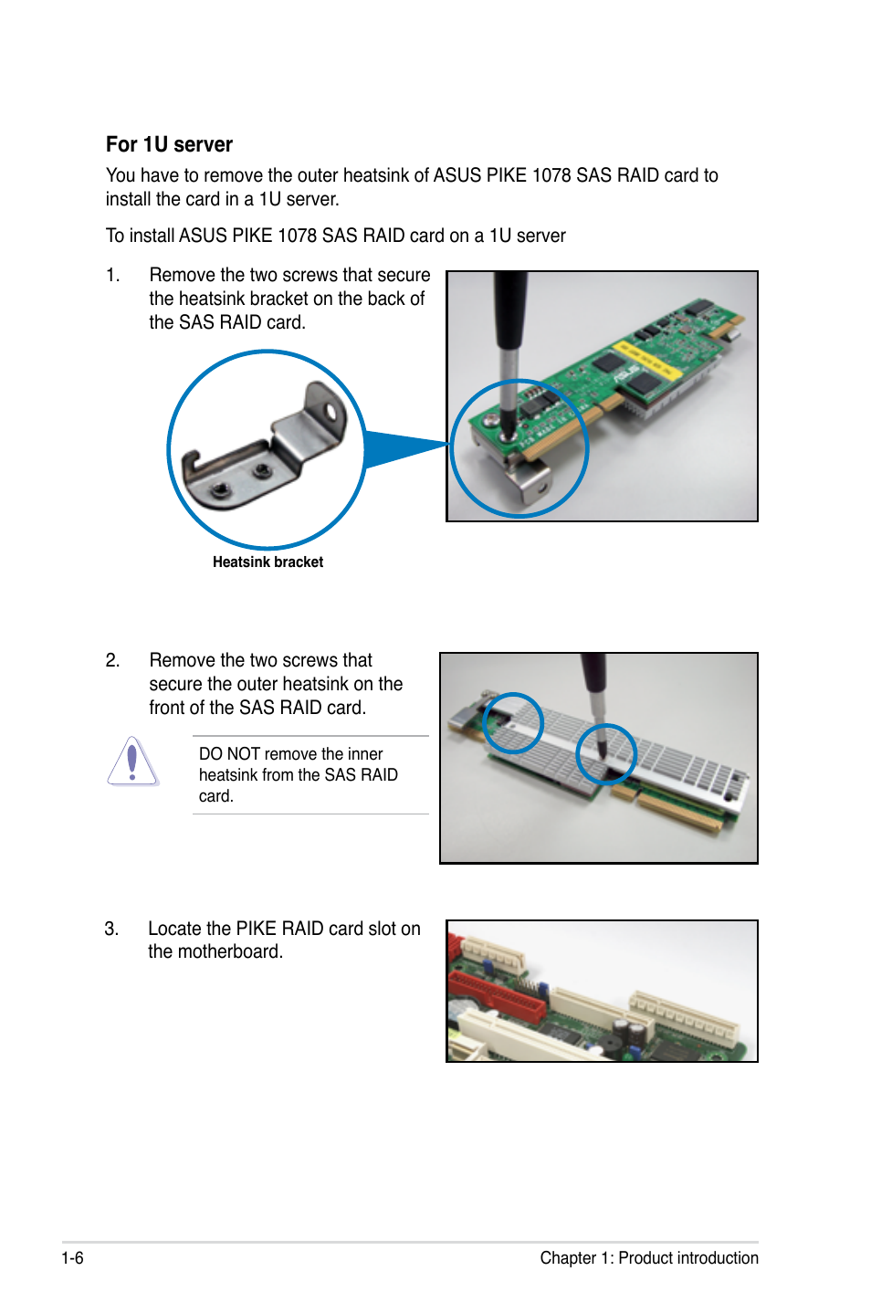 For 1u server | Asus PIKE 1078 User Manual | Page 12 / 80