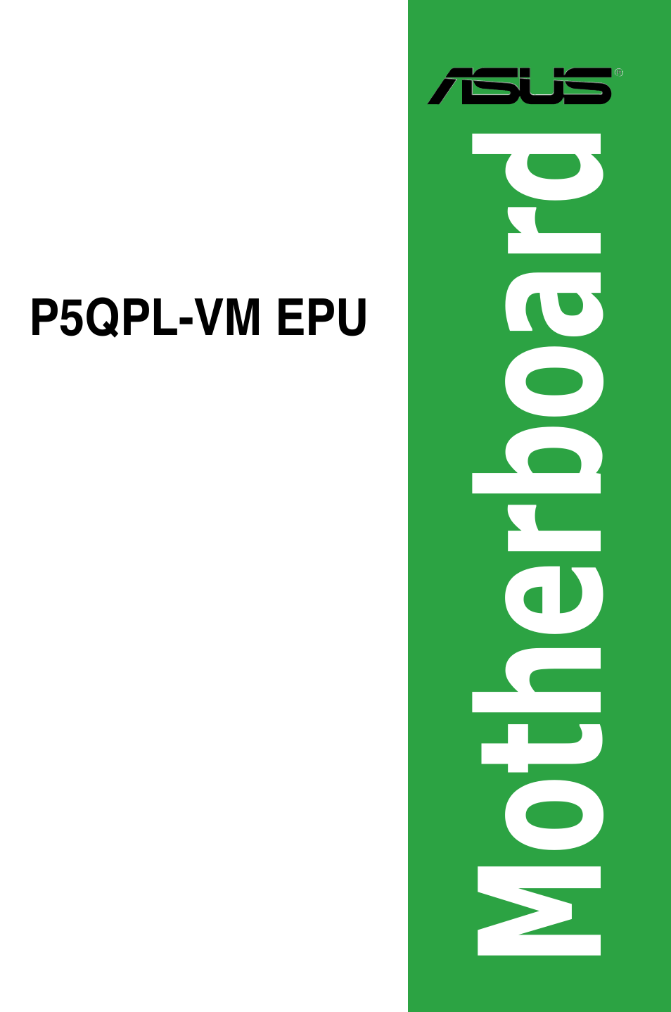 Asus P5QPL-VM EPU User Manual | 64 pages