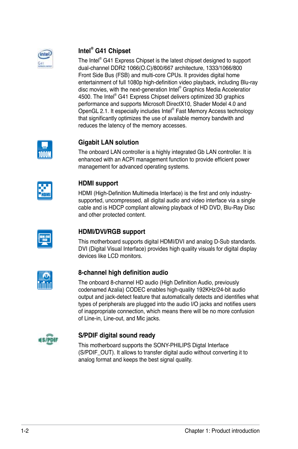 Asus P5QPL-VM EPU User Manual | Page 12 / 64