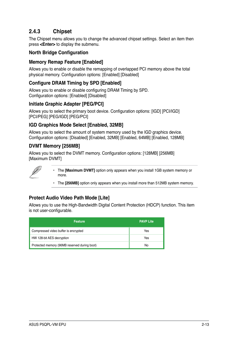 3 chipset, Chipset -13 | Asus P5QPL-VM EPU User Manual | Page 55 / 64