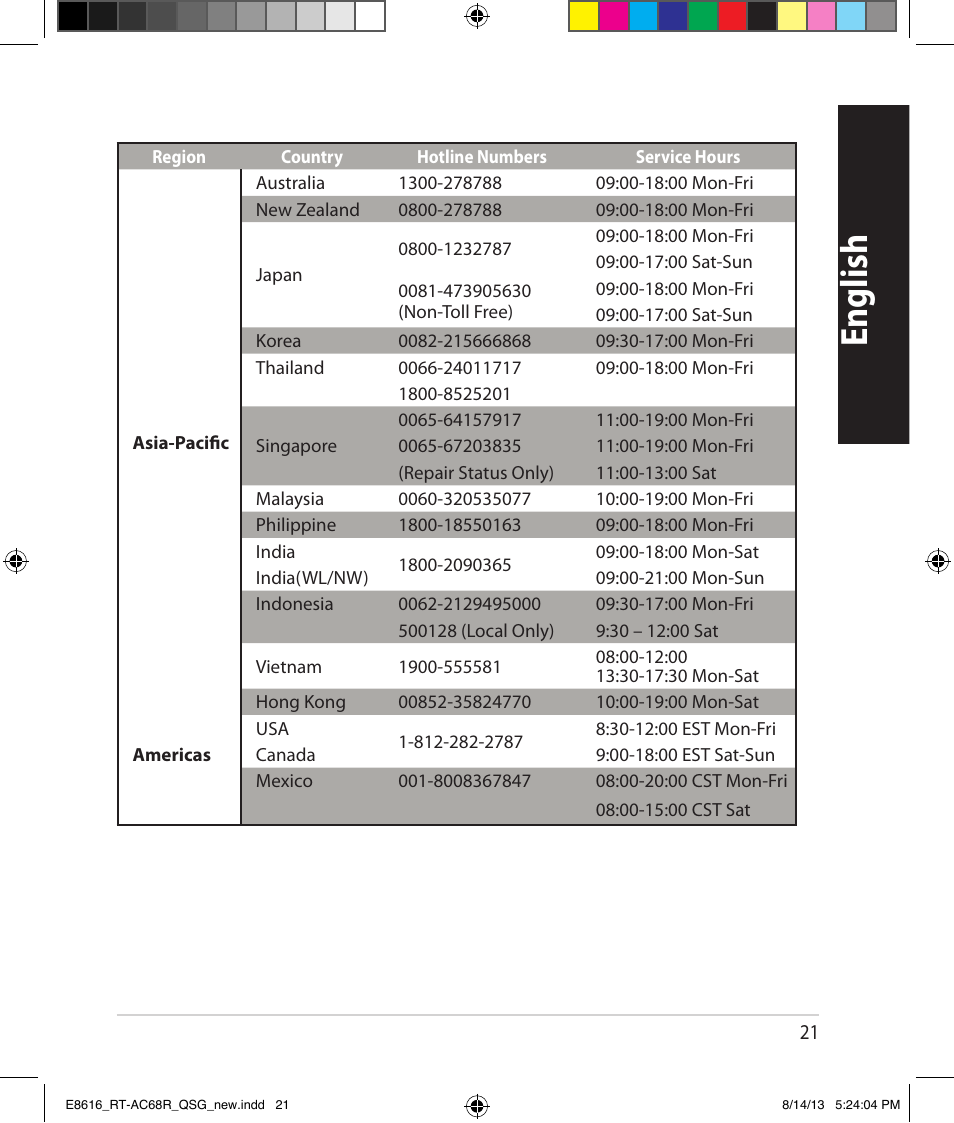 English | Asus RT-AC68R User Manual | Page 21 / 24