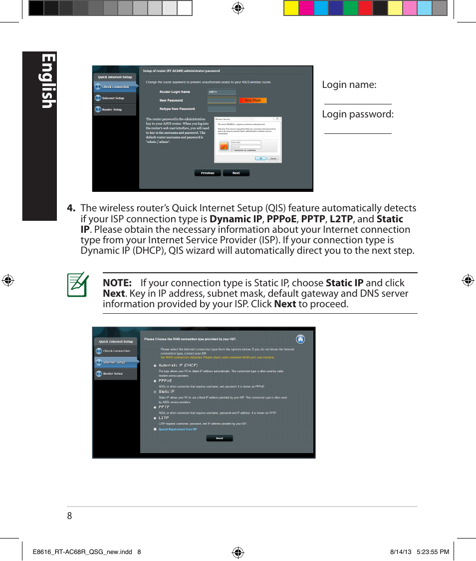 English | Asus RT-AC68R User Manual | Page 8 / 24