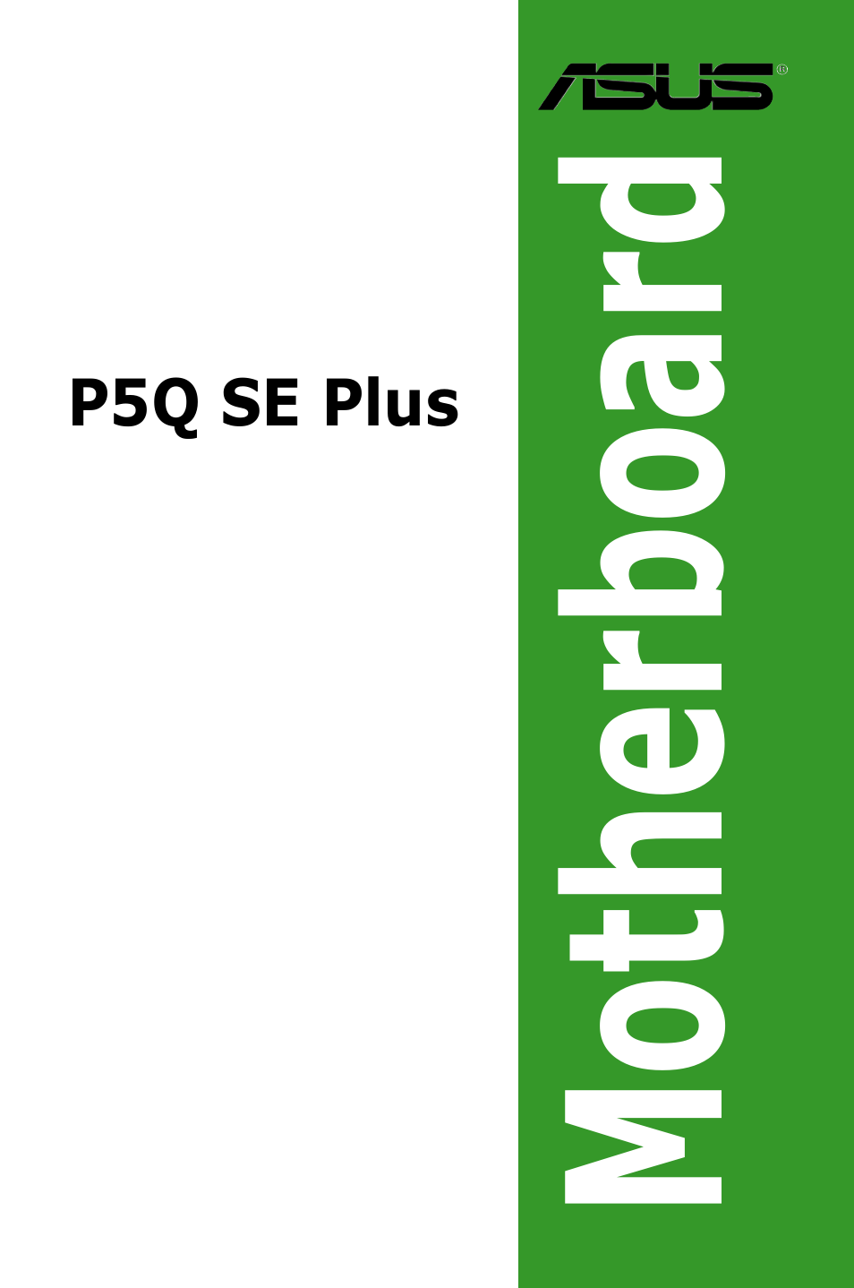 Asus P5Q SE PLUS User Manual | 100 pages