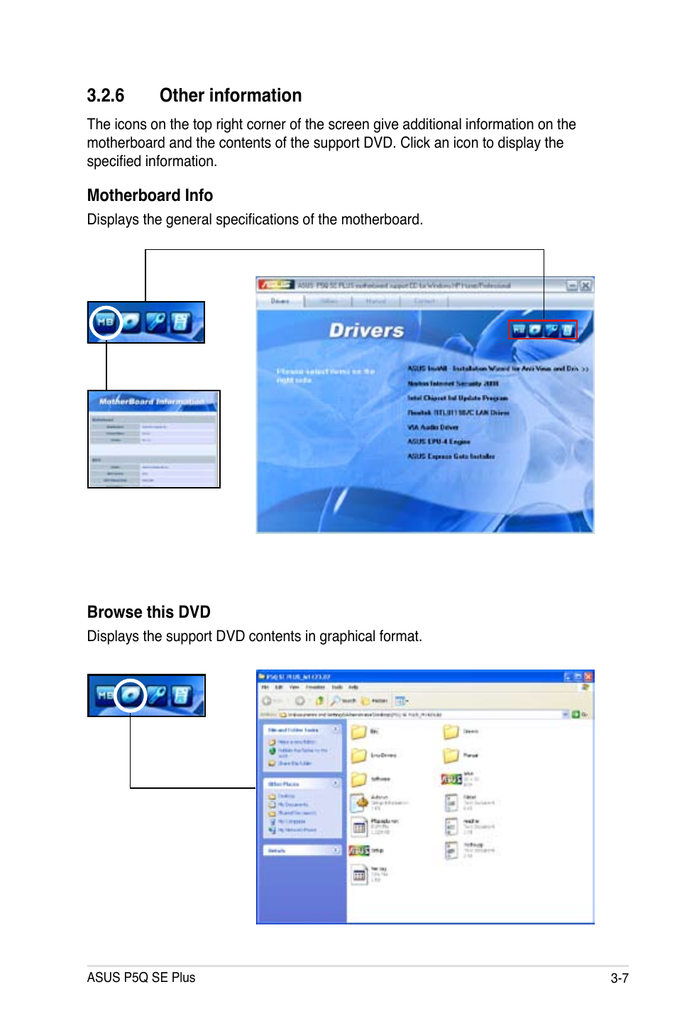 6 other information | Asus P5Q SE PLUS User Manual | Page 99 / 100