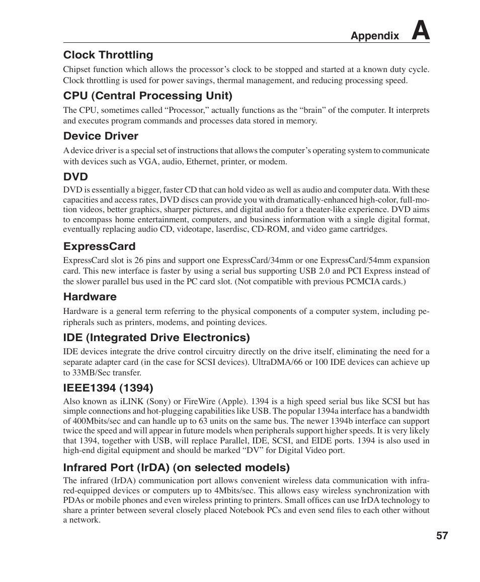 Asus Z96F User Manual | Page 57 / 73