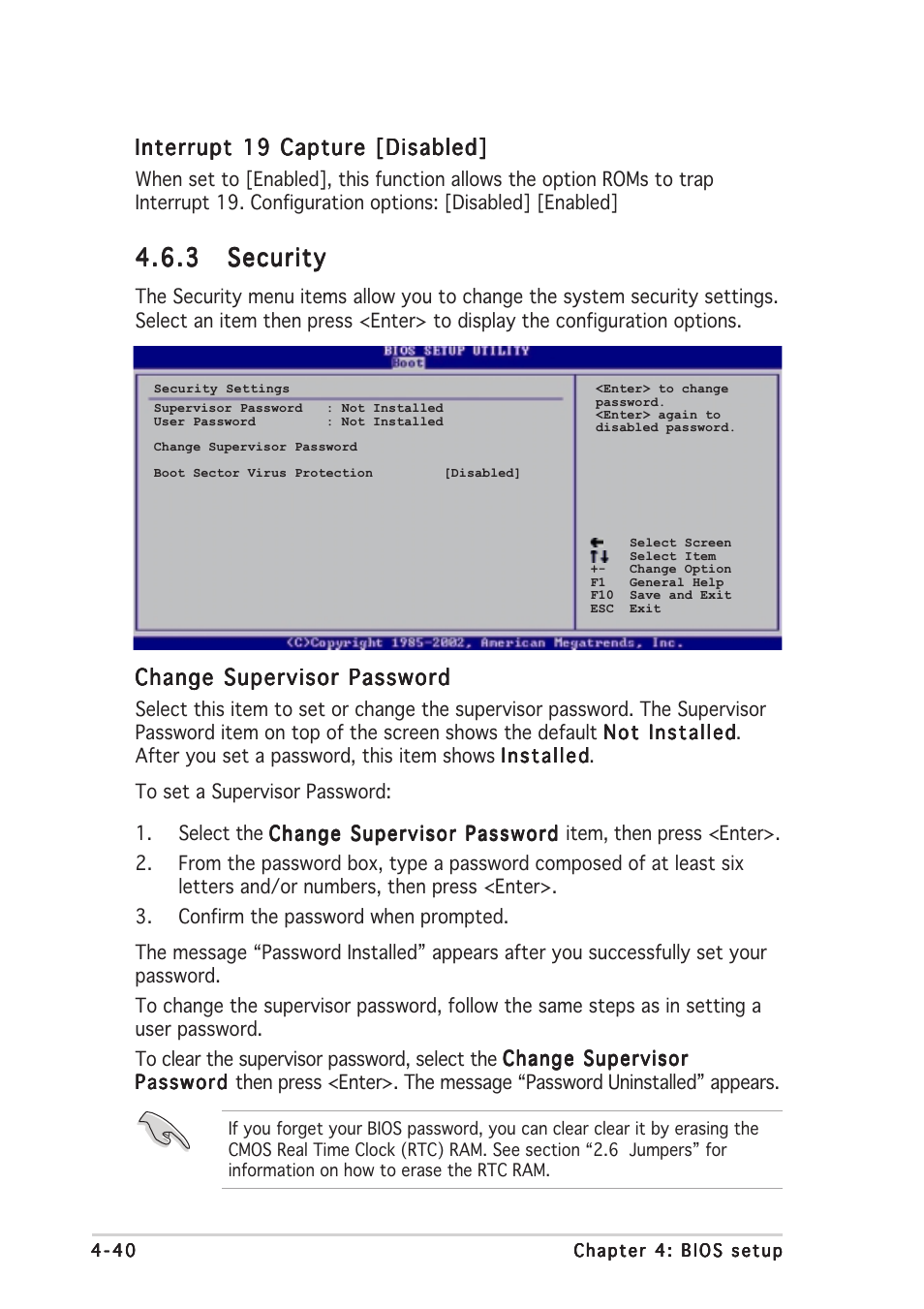 3 security security security security security | Asus P5AD2-E Premium User Manual | Page 110 / 166