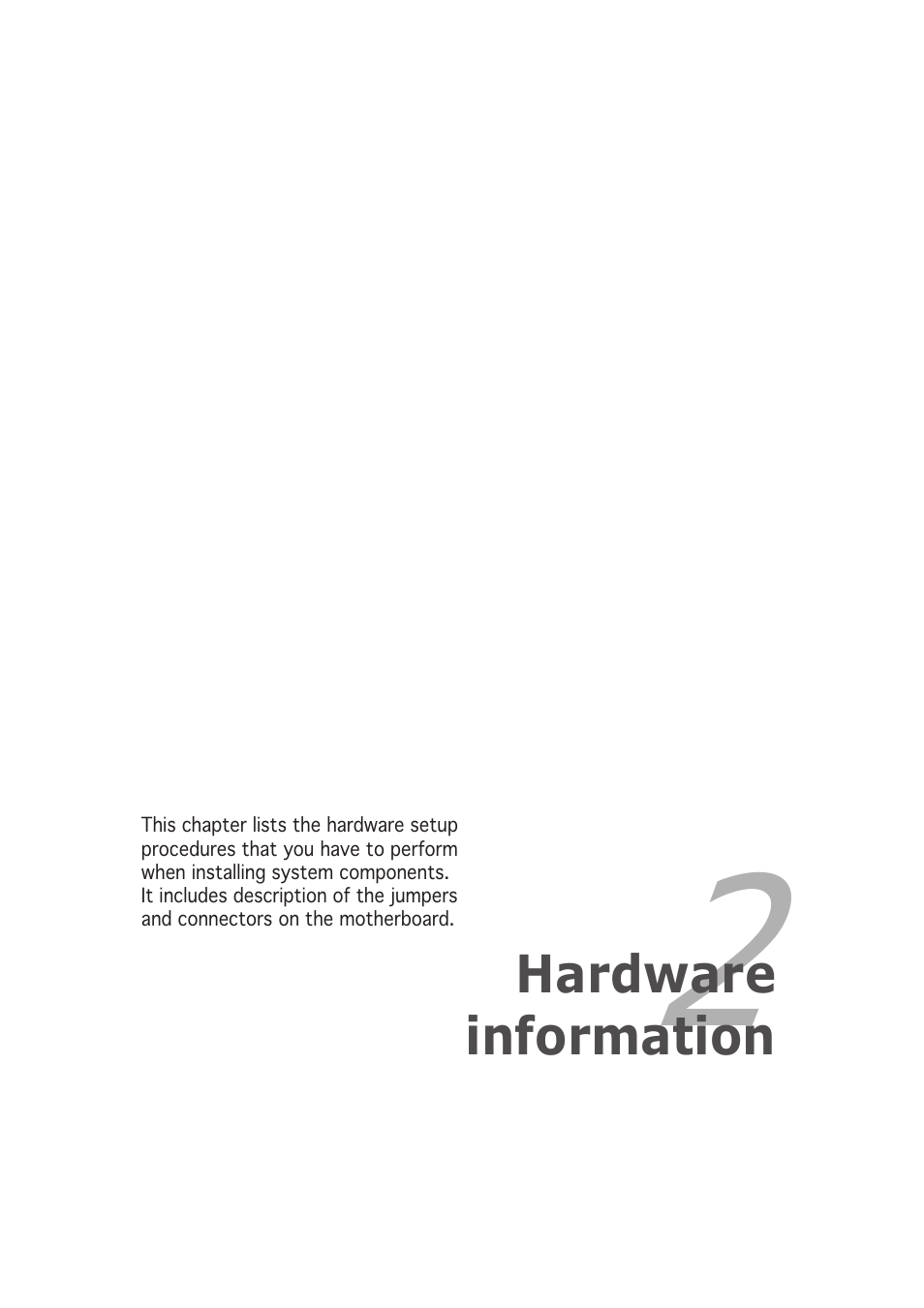 Asus P5AD2-E Premium User Manual | Page 21 / 166