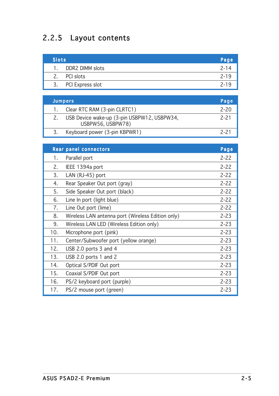 Asus P5AD2-E Premium User Manual | Page 27 / 166