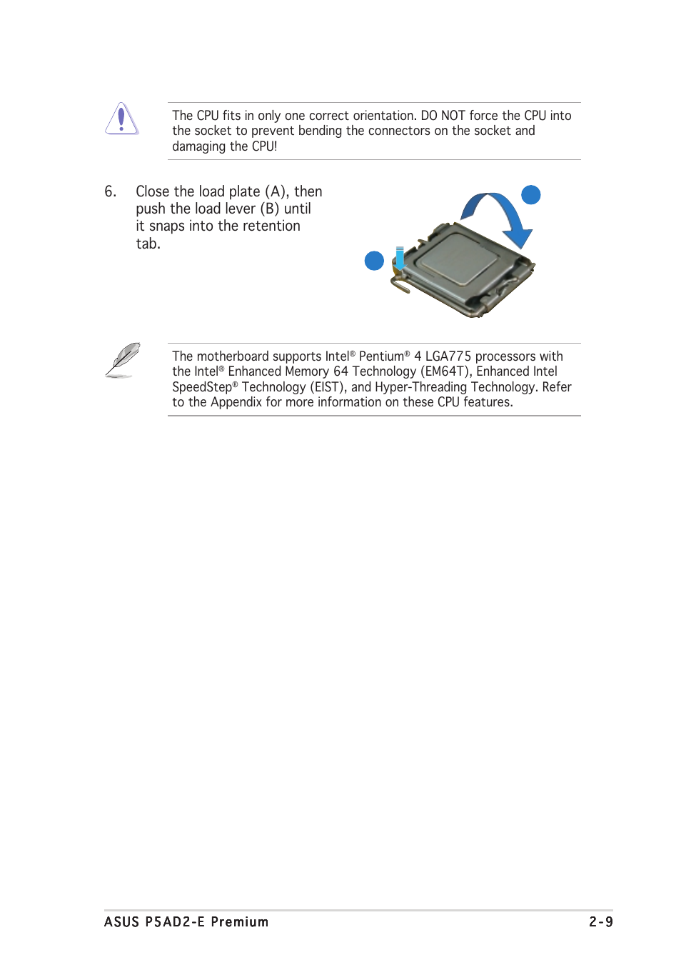 Asus P5AD2-E Premium User Manual | Page 31 / 166