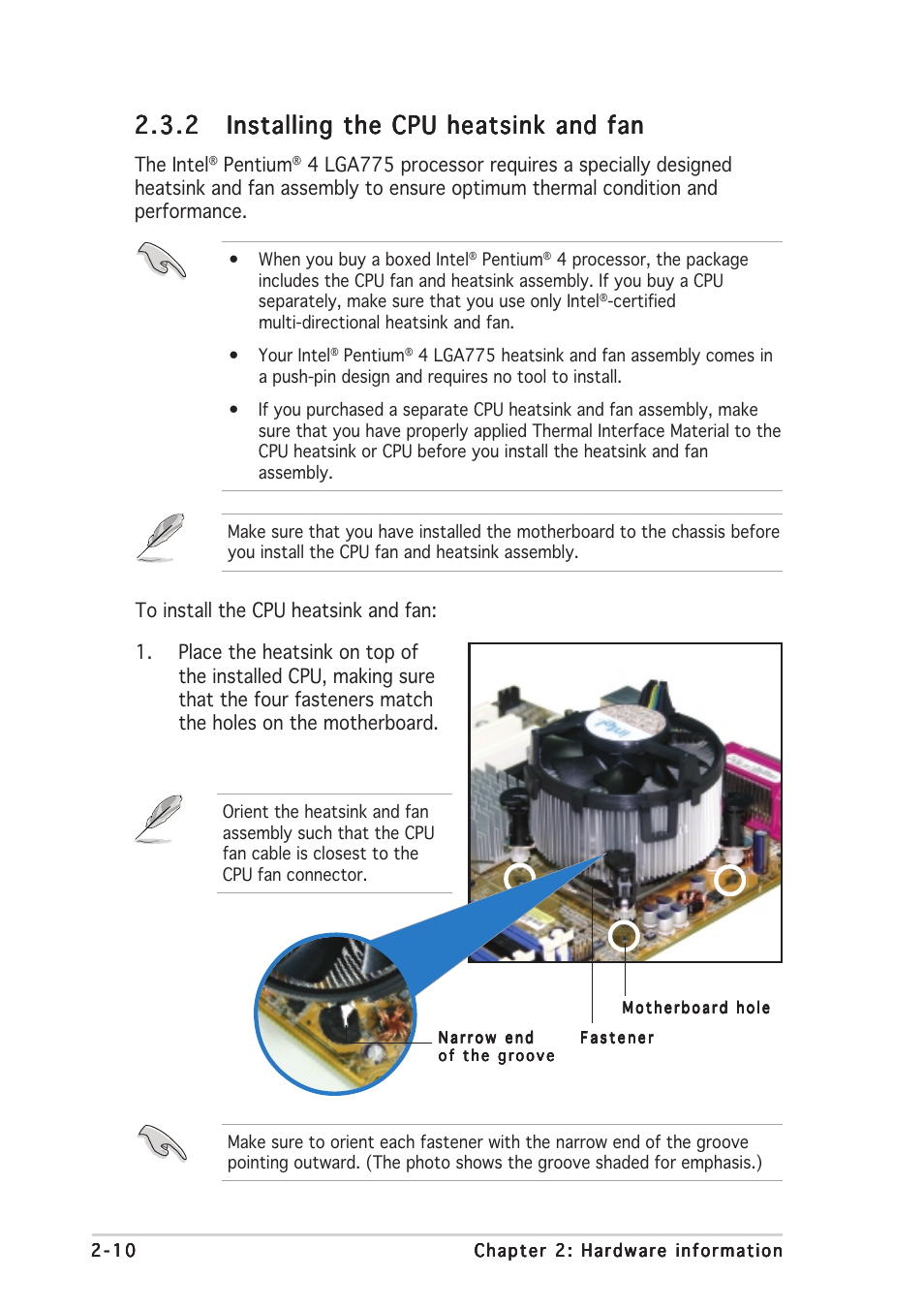 Asus P5AD2-E Premium User Manual | Page 32 / 166