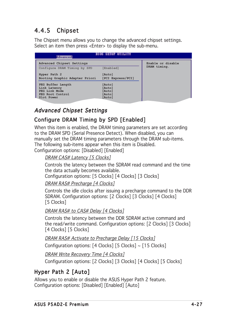 5 chipset chipset chipset chipset chipset | Asus P5AD2-E Premium User Manual | Page 97 / 166