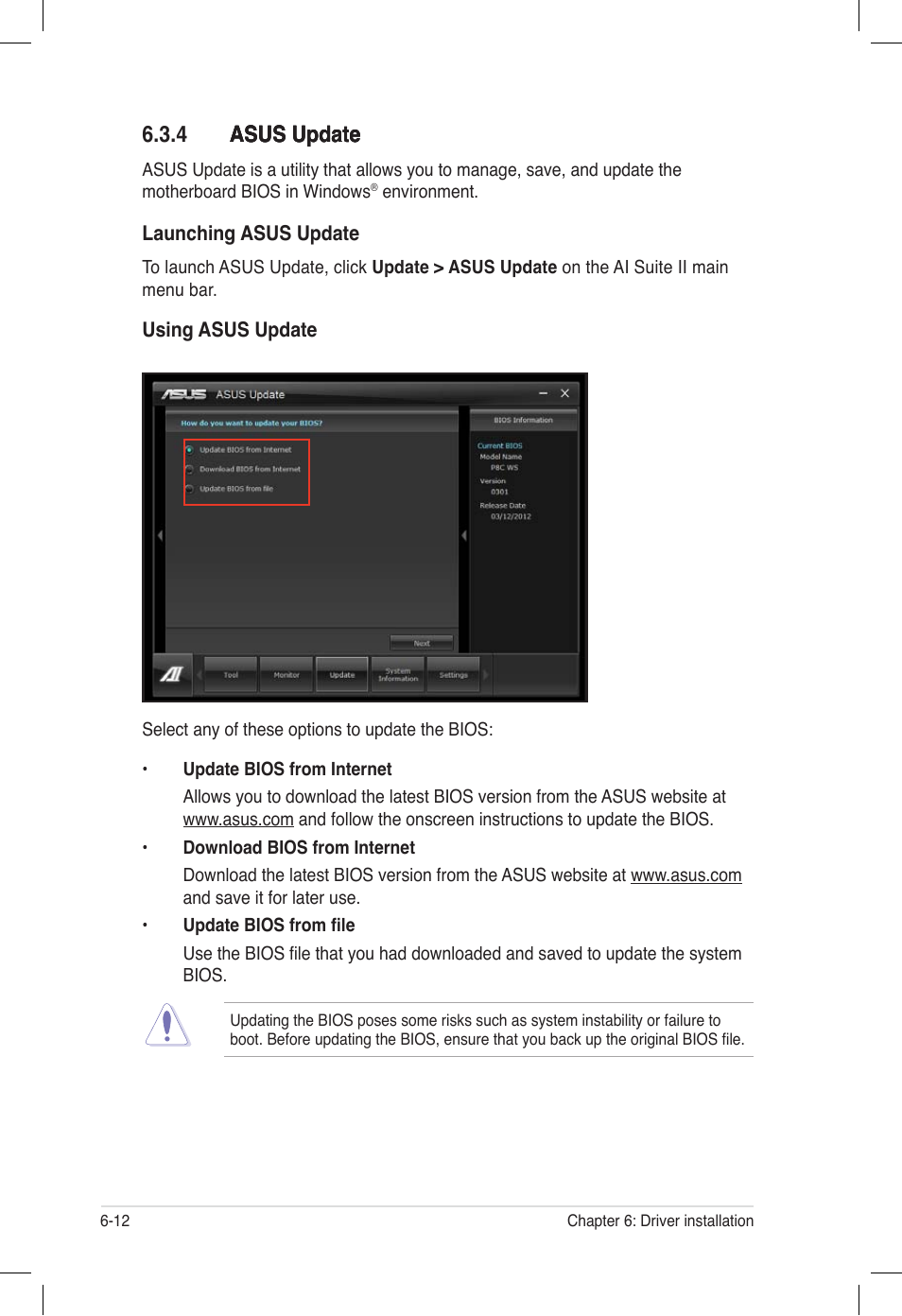 4 asus update, 4 asus update -12, 4 asus update asus update asus update | Asus ESC500 G2 User Manual | Page 130 / 140