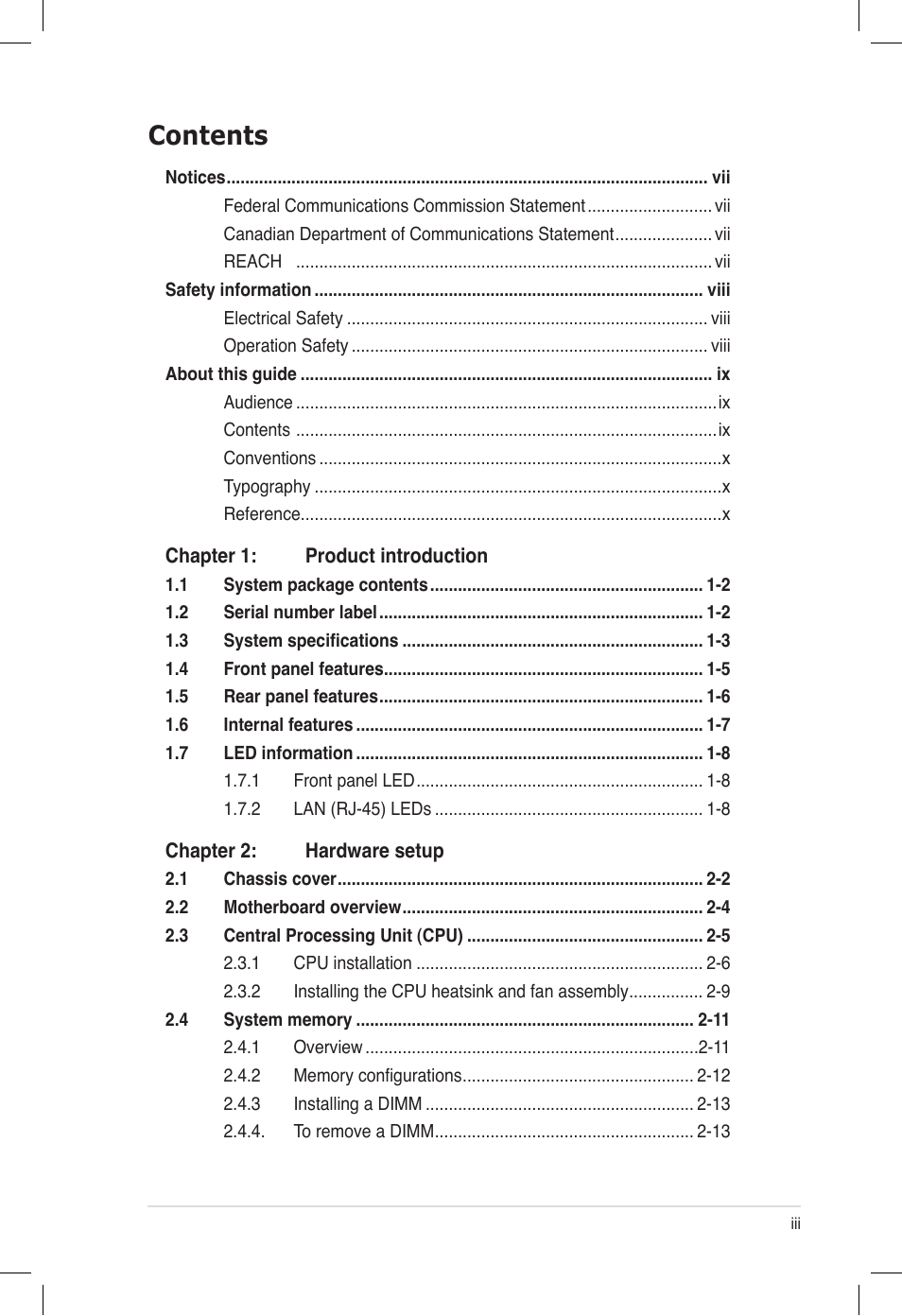 Asus ESC500 G2 User Manual | Page 3 / 140