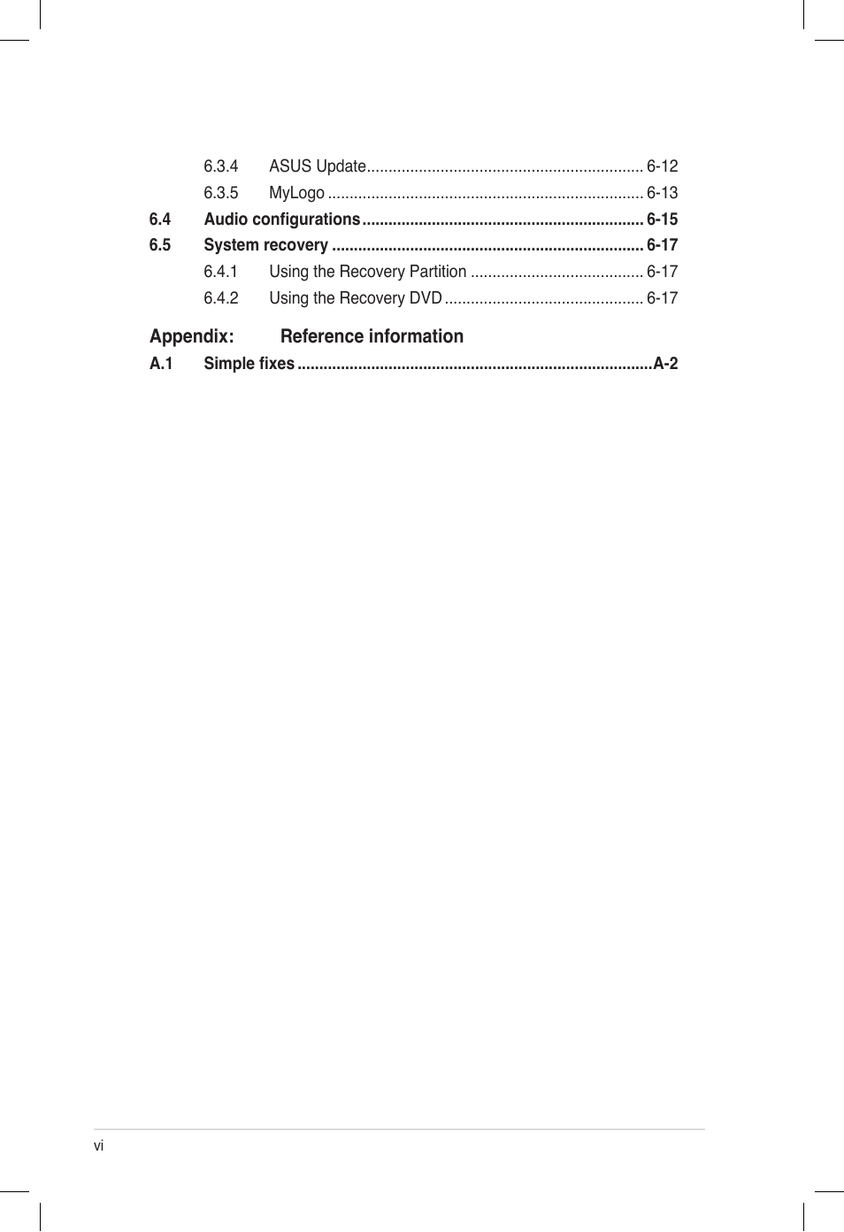 Asus ESC500 G2 User Manual | Page 6 / 140