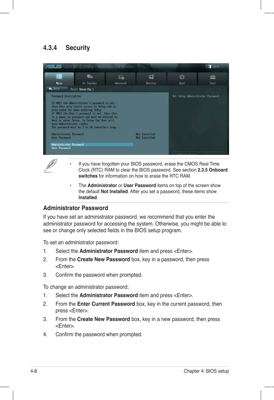 4 security | Asus ESC500 G2 User Manual | Page 76 / 140