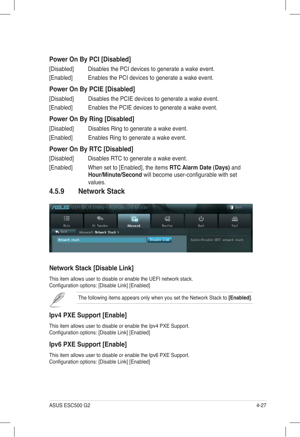 9 network stack, Network stack -27 | Asus ESC500 G2 User Manual | Page 95 / 140