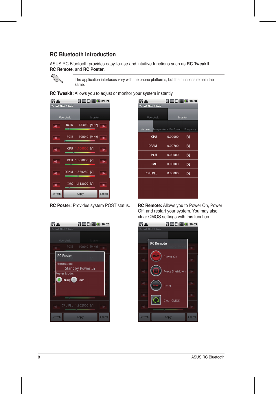 Rc bluetooth introduction | Asus Rampage III Extreme User Manual | Page 8 / 10