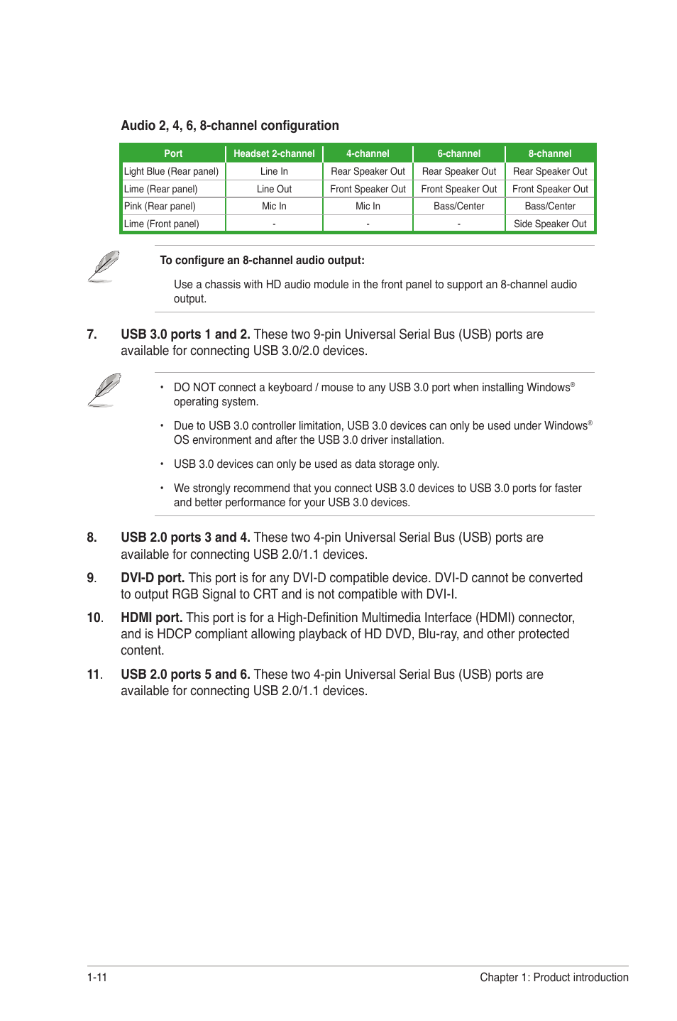 Asus P8H61-I User Manual | Page 21 / 57