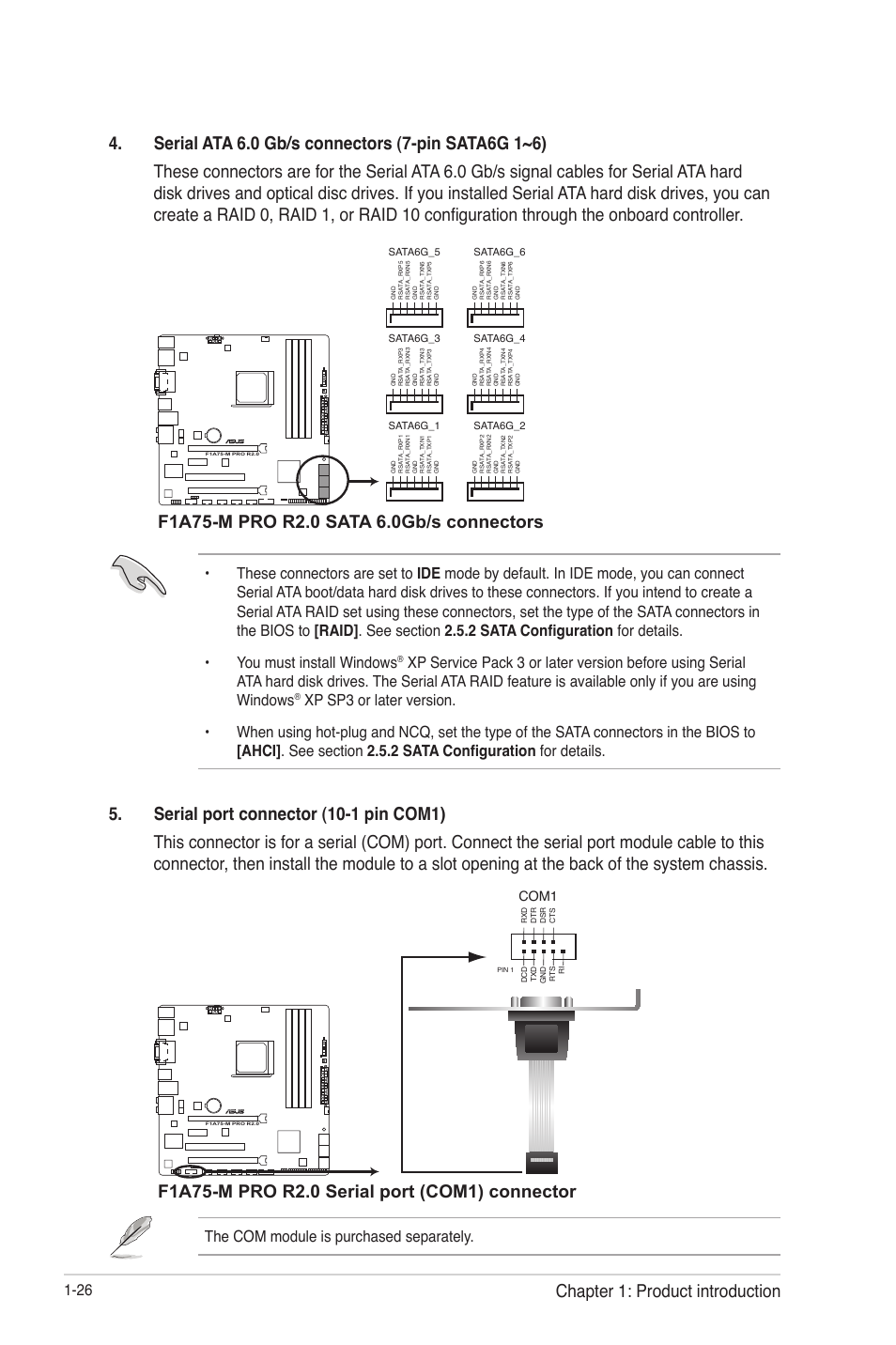 Chapter 1: product introduction | Asus F1A75-M PRO R2.0 User Manual | Page 38 / 78