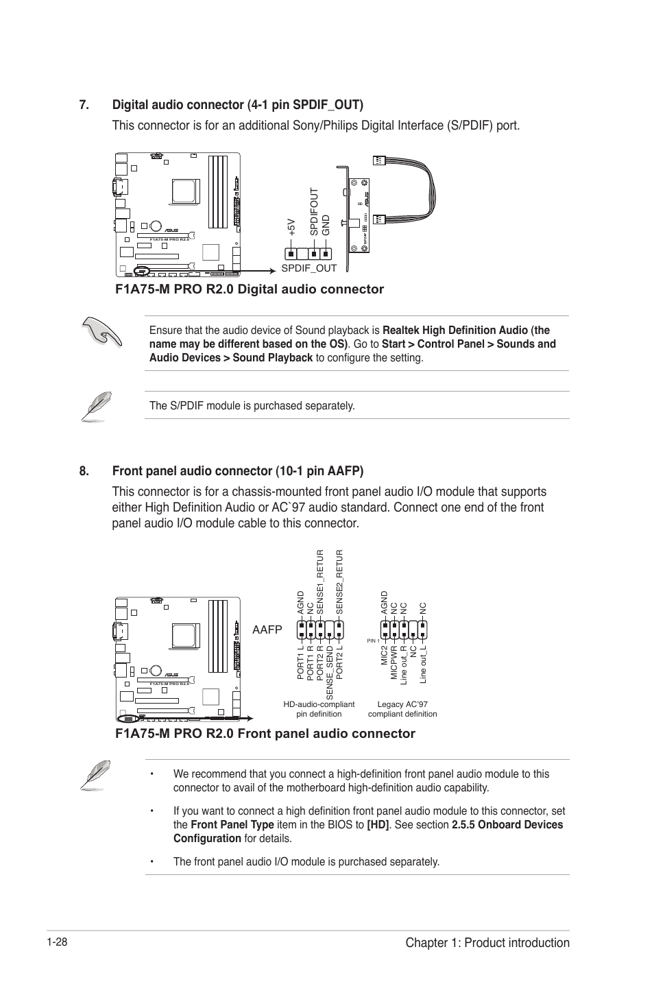 Chapter 1: product introduction | Asus F1A75-M PRO R2.0 User Manual | Page 40 / 78