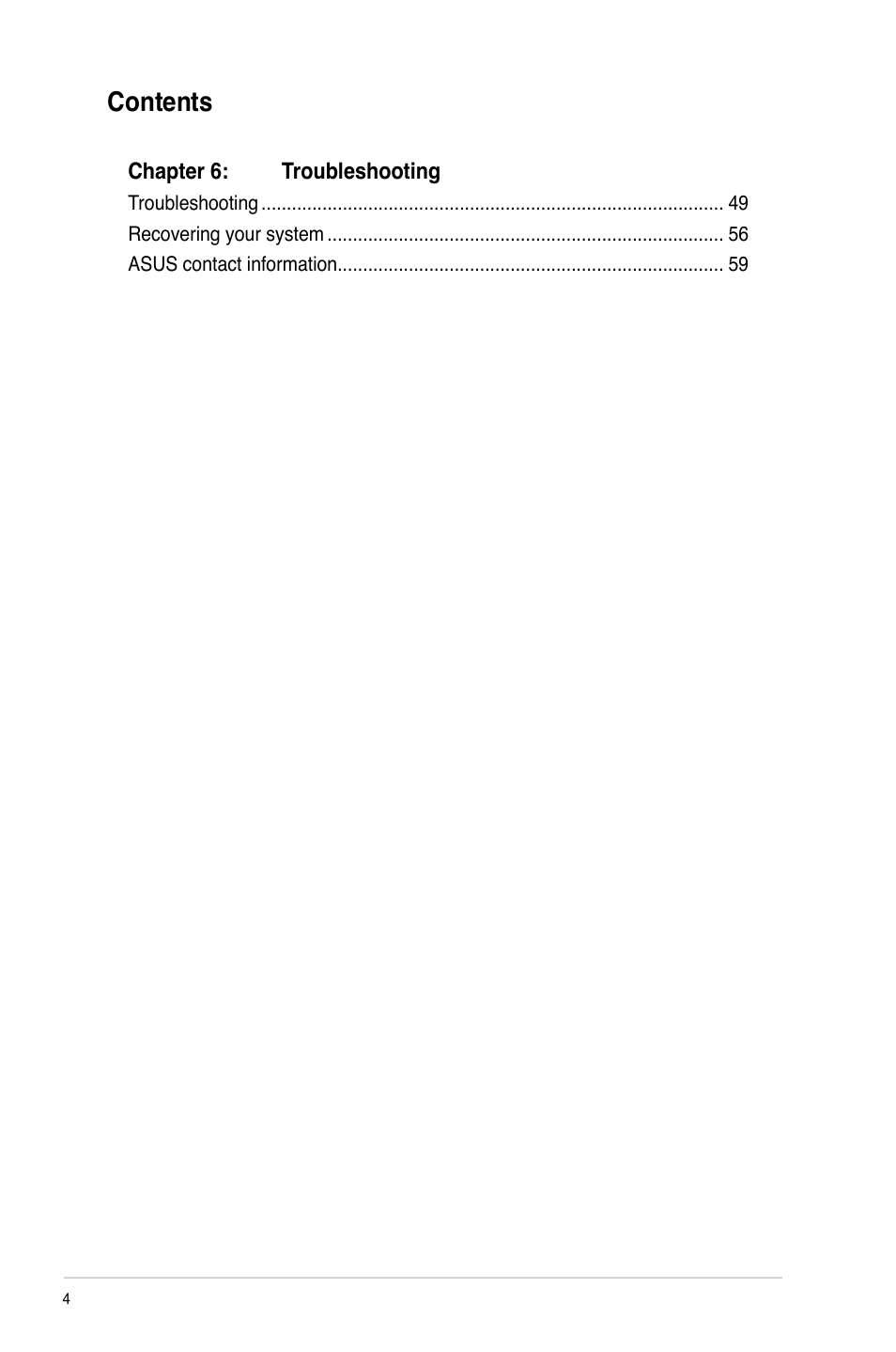 Asus M70AD User Manual | Page 4 / 59