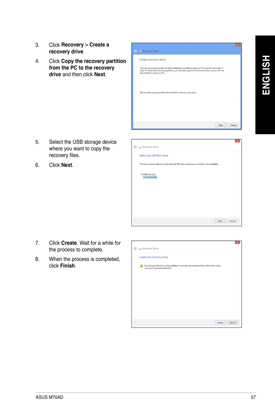 En gl is h en gl is h | Asus M70AD User Manual | Page 57 / 59