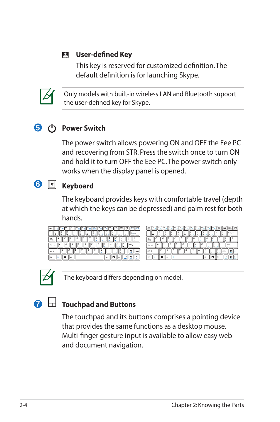 Asus Eee PC 1000HE User Manual | Page 16 / 86