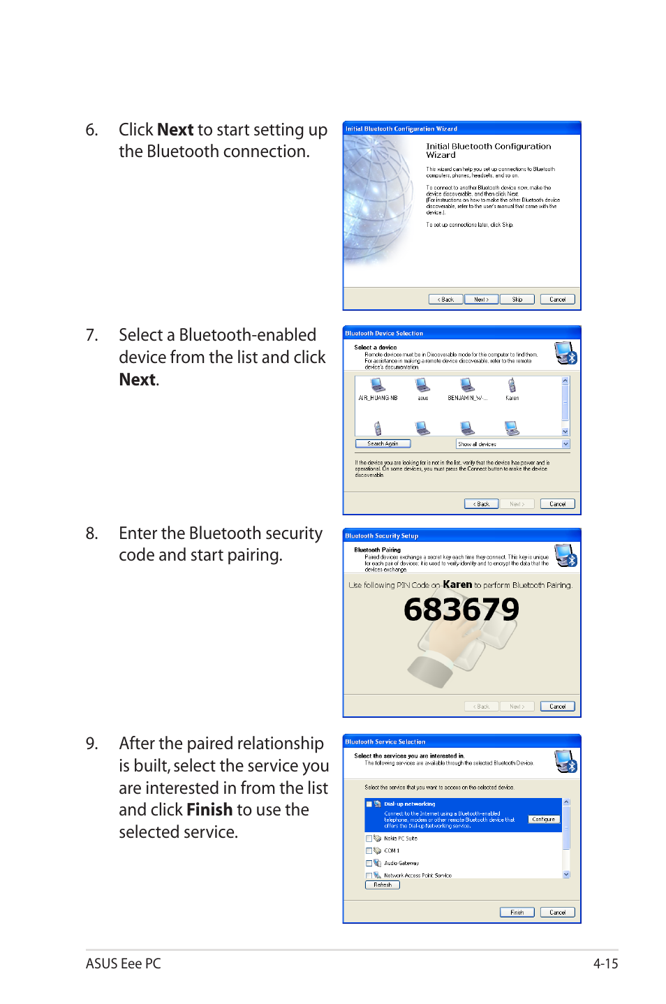 Asus Eee PC 1000HE User Manual | Page 59 / 86