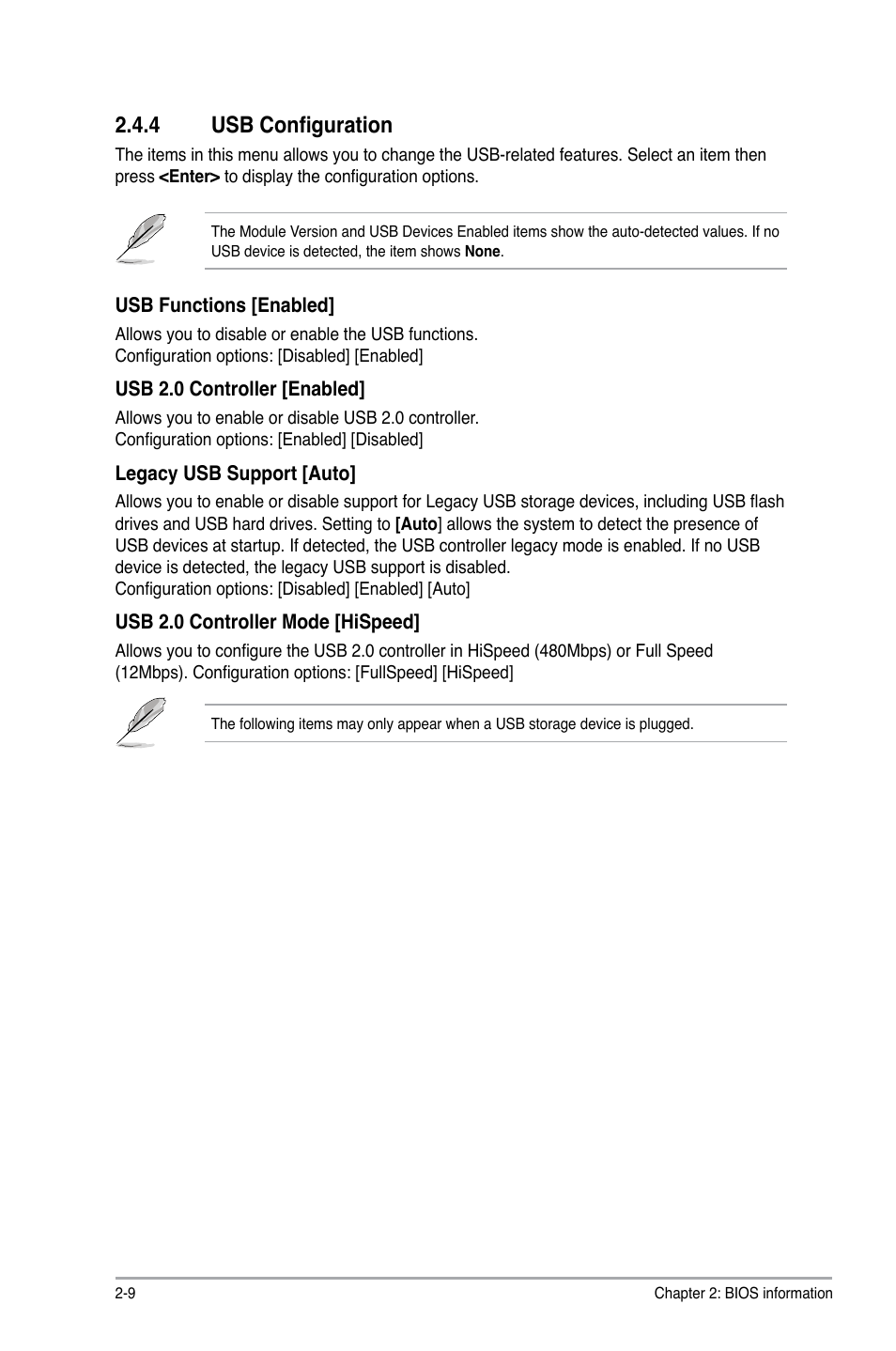 4 usb configuration, Usb configuration -9 | Asus AT4NM10T-I User Manual | Page 36 / 44