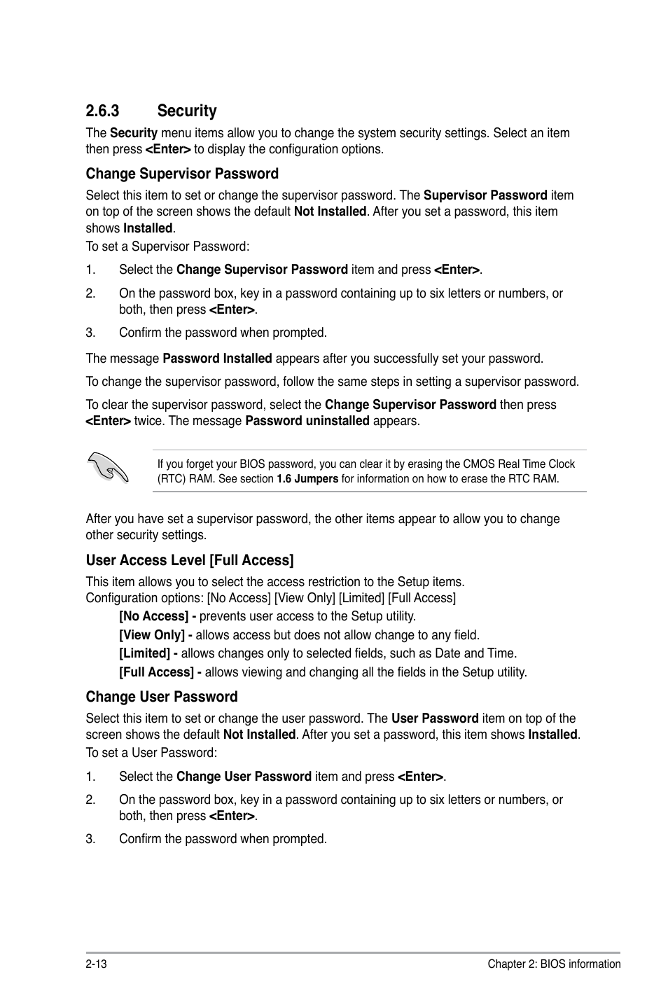 3 security, Security -13 | Asus AT4NM10T-I User Manual | Page 40 / 44