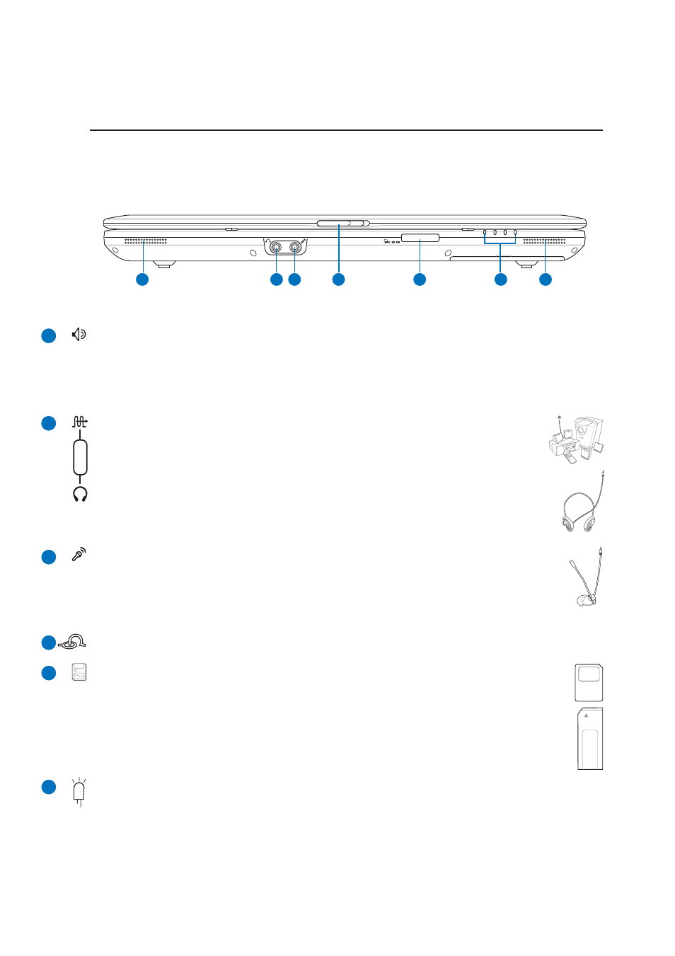 Front side | Asus Z62J User Manual | Page 19 / 72