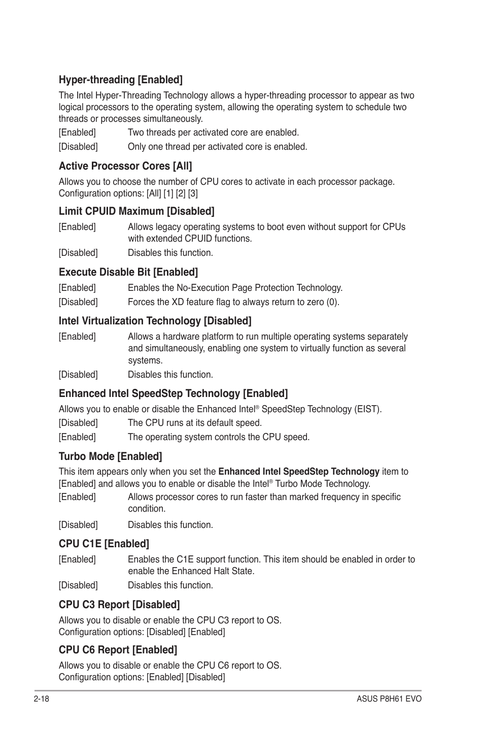 Asus P8H61 EVO User Manual | Page 62 / 76