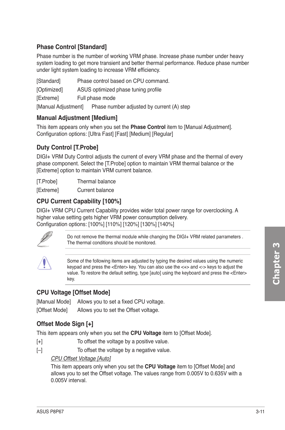 Chapter 3 | Asus P8P67 User Manual | Page 73 / 134