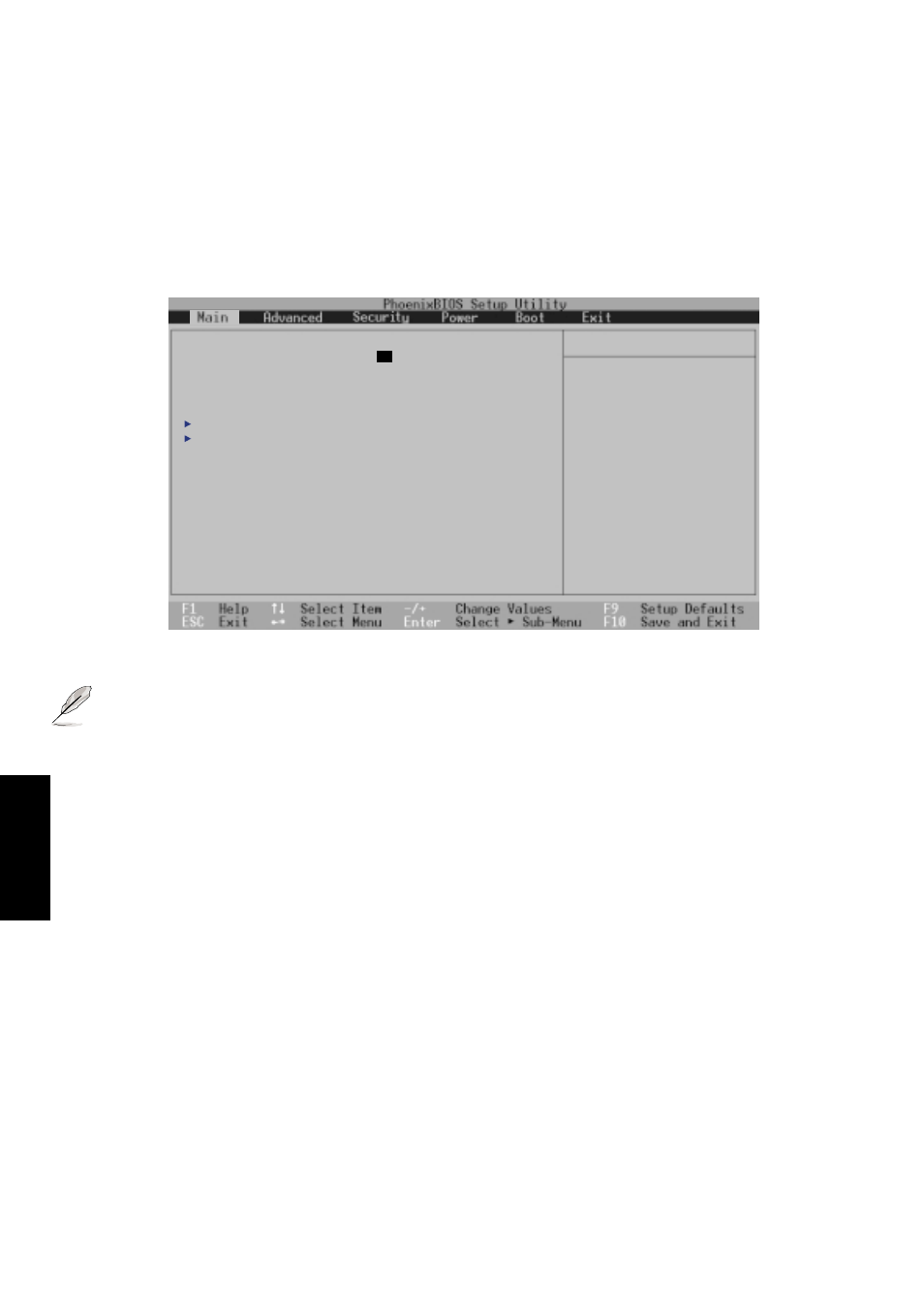 Main, Main menu details, System time: (real-time display) | System date: (real-time display), Diskette a: (auto-detect) | Asus L7 User Manual | Page 62 / 86
