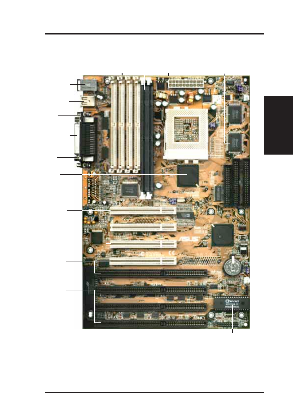 Ii. features, The asus txp4-x motherboard | Asus TXP4-X User Manual | Page 11 / 62