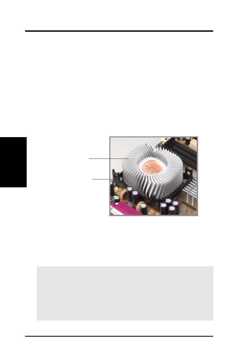 Hardware setup, 1 installing the heatsink and fan, Step 1: mount the heatsink | Asus P4T-EM User Manual | Page 24 / 96