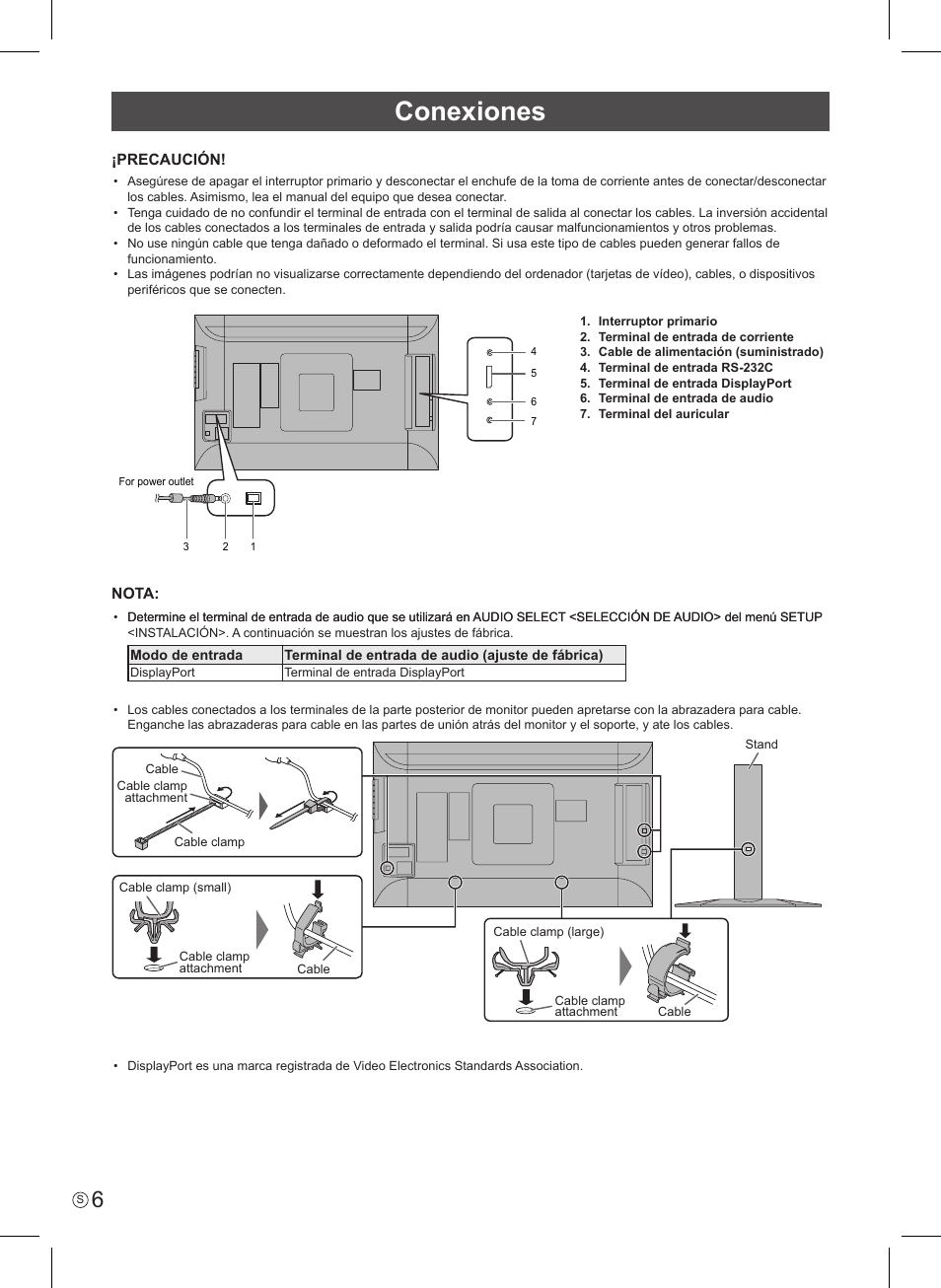Conexiones | Asus PQ321QE User Manual | Page 24 / 52