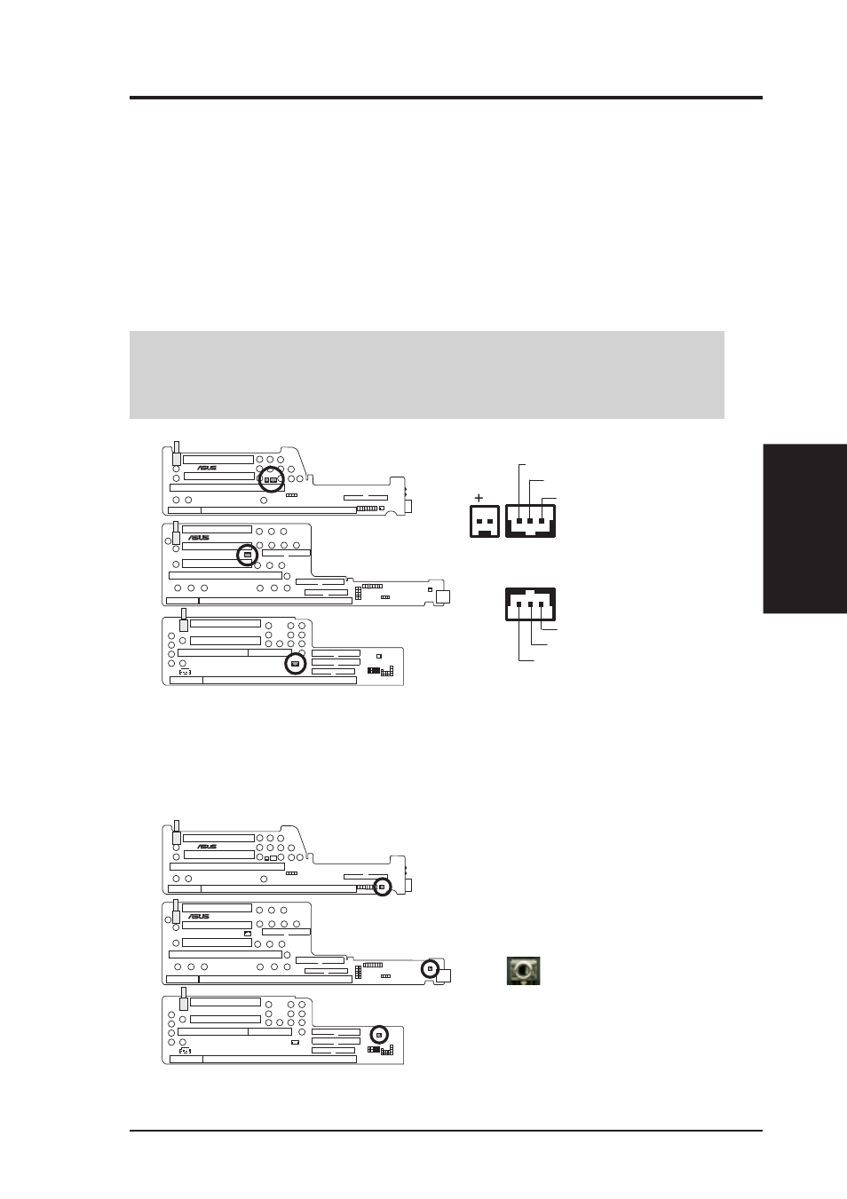 Hardware setup, 3 riser card connectors, Asus mes-n user’s manual 35 | Connectors 3. h/w setup | Asus MES-N User Manual | Page 35 / 104