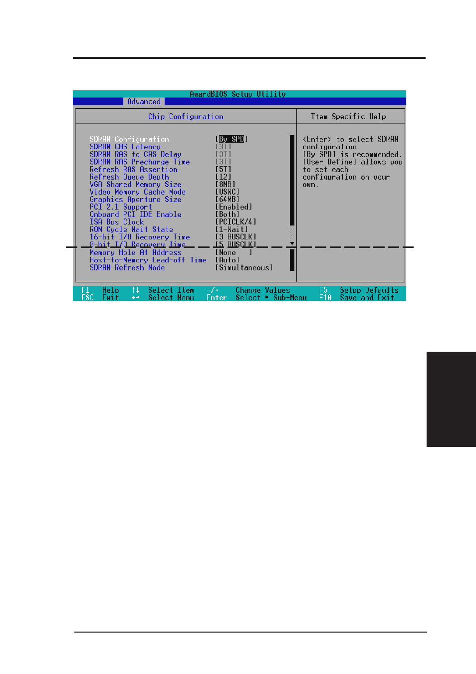 Bios setup, 1 chip configuration | Asus MES-N User Manual | Page 55 / 104