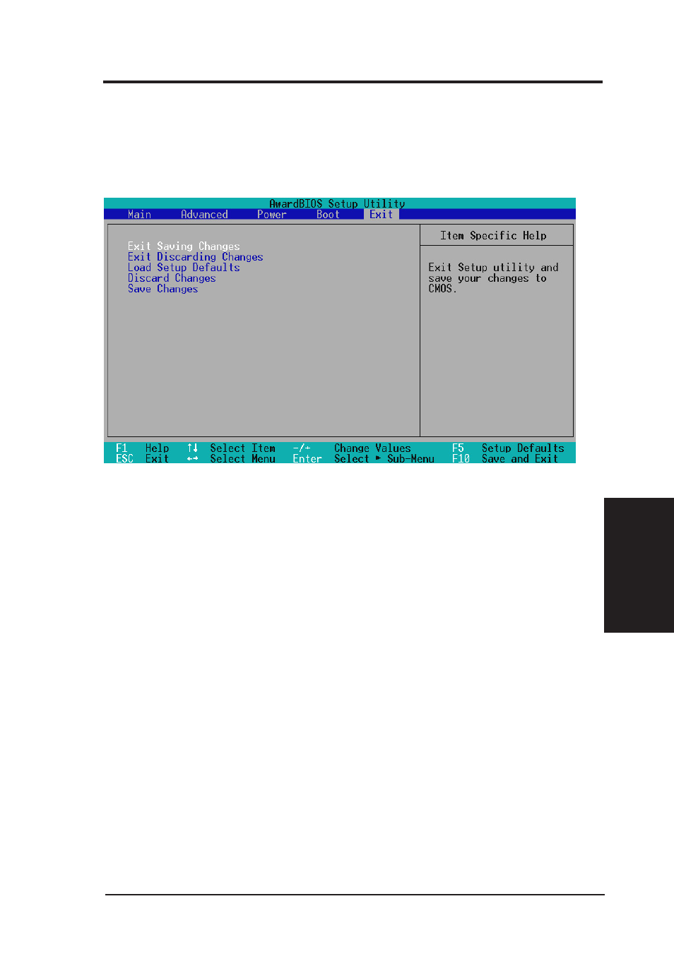 Bios setup, 7 exit menu | Asus MES-N User Manual | Page 69 / 104