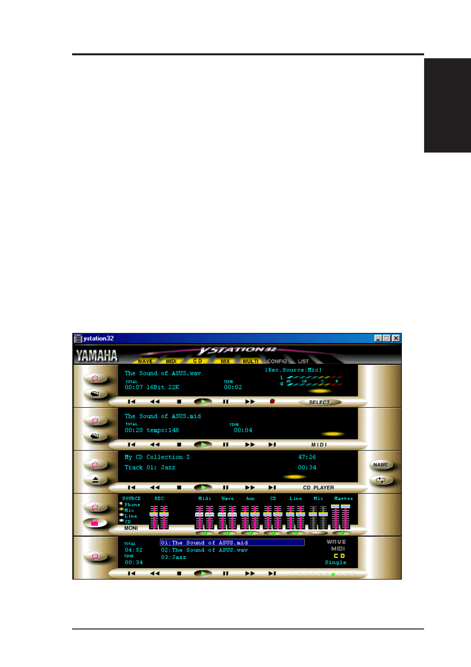 Software reference, 5 ystation32, 1 system requirements | 2 using yamaha ystation player | Asus MES-N User Manual | Page 97 / 104